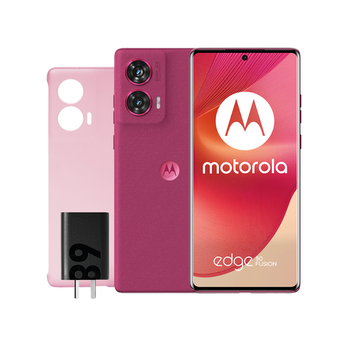 CELULAR MOTOROLA EDGE 50 FUSION XT2429-1 256GB 8GB 5G ROSA FRAGOLA *CON CARGADOR*